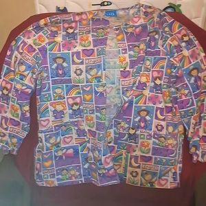 Long sleeve scrub jacket